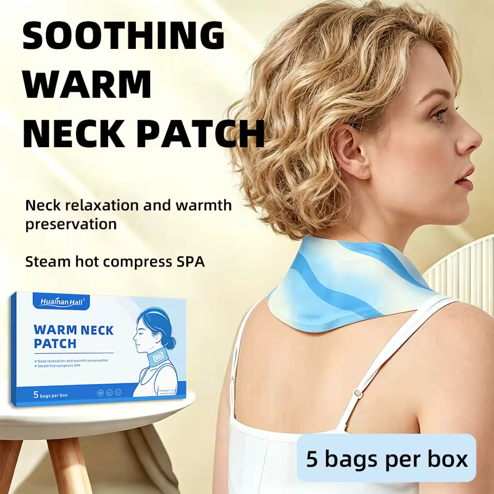 Warm neck patch retail presentation